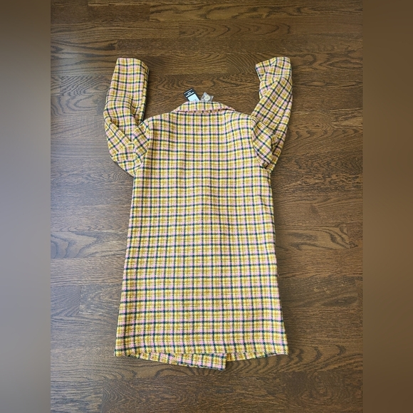 NWT ASOS  "I Saw It First" Plaid Women's Jacket Sz.4 polyester unlined - Picture 5 of 12